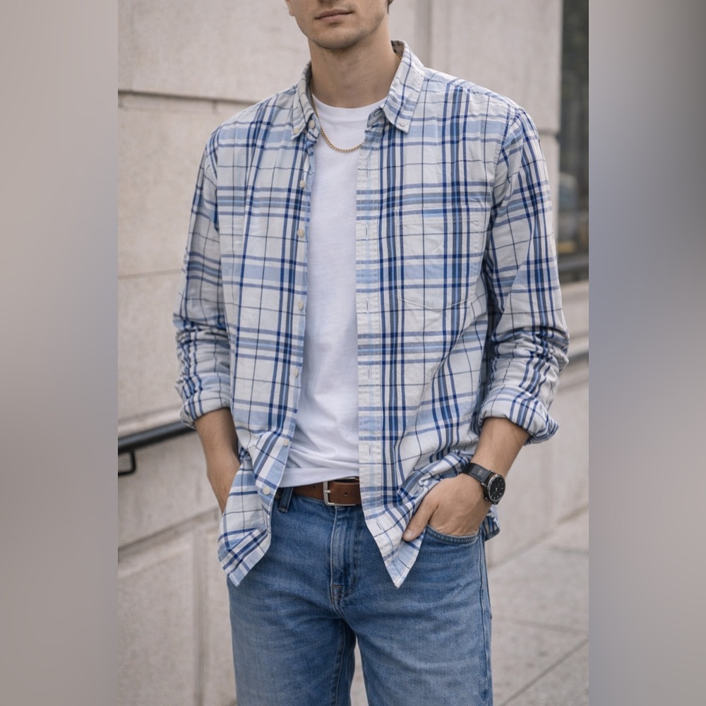 Tommy Hilfiger Big Boys Plaid Cotton Shirt